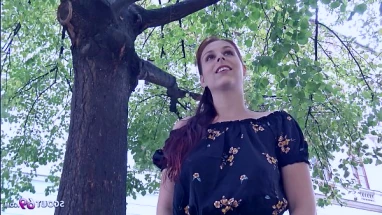 walking in public with cum on face